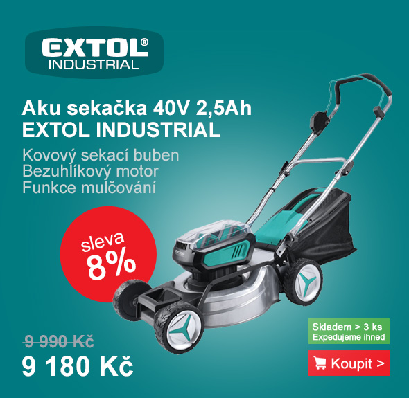 Aku sekačka 40V Li-ion 2,5Ah EXTOL INDUSTRIAL 8795630