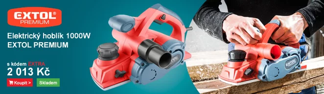 Elektrický hoblík 1000W EXTOL PREMIUM 8893405