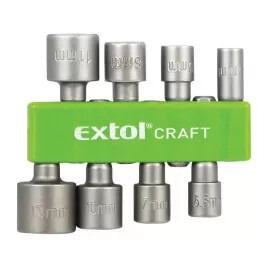 Hlavice nástrčné do vrtačky sada 8ks 5-13mm 1/4" EXTOL CRAFT 10213