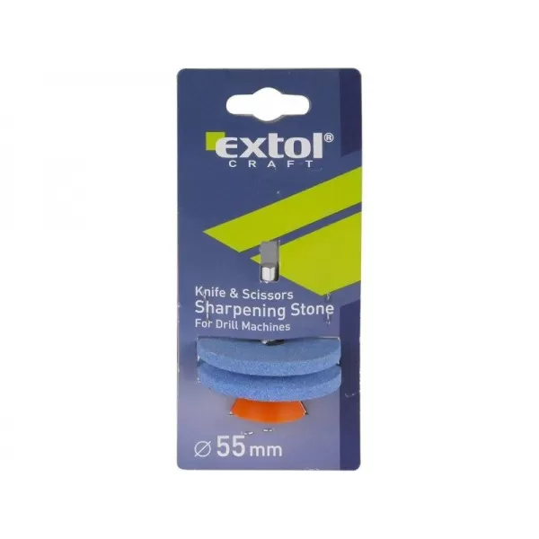 Bruska na nože a nůžky průměr 55mm upínání na sklíčidla vrtačky EXTOL CRAFT 10622