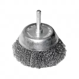 Kartáč hrnkový 75mm, vlnitý drát S 0,3mm stopka 6mm EXTOL CRAFT 17058