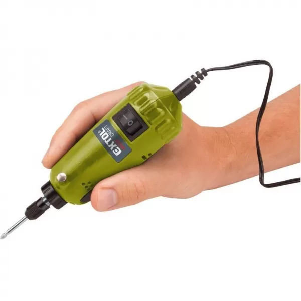 Mini vrtačka / bruska s transformátorem v kufříku EXTOL CRAFT 404121