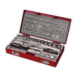 Hlavice nástrčné MULTI-LOCK sada 19ks 1/4" 61CrV5 FORTUM 4700031