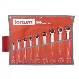 Klíče ráčnové očkoploché sada 9ks FORTUM 4720104