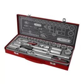 Hlavice nástrčné sada 50ks 1/4" 1/2" 61CrV5 FORTUM 4700002