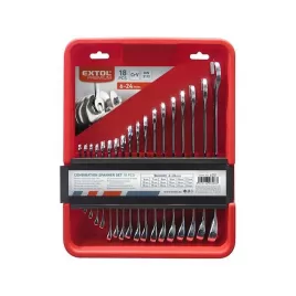 Klíče očkoploché sada 18ks 6-24mm EXTOL PREMIUM 6351