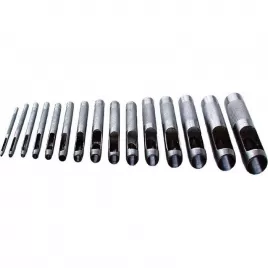 Děrovač kůže sada 15ks 2-22mm EXTOL CRAFT 76700