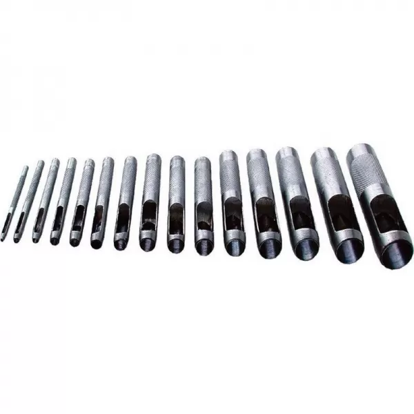 Děrovač kůže sada 15ks 2-22mm EXTOL CRAFT 76700