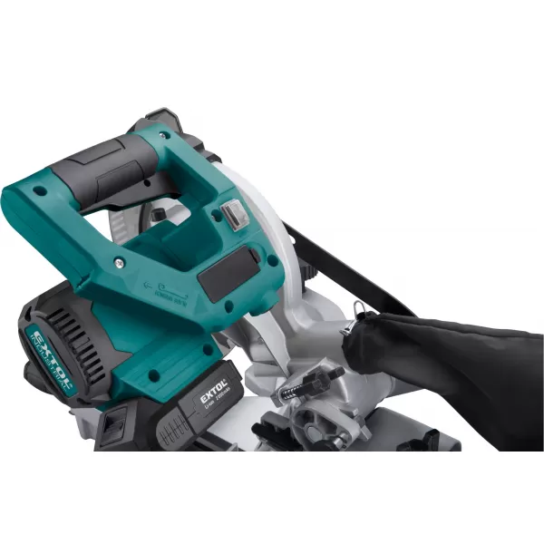 Aku posová pila 20V 1x2,0Ah s laserem SHARE20V BRUSHLESS EXTOL INDUSTRIAL 8791826