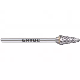 Fréza karbidová konická zakulacená, 6x13mm, stopka 3mm Extol Industrial 8703883