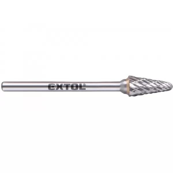 Fréza karbidová konická zakulacená, 6x13mm, stopka 3mm Extol Industrial 8703883