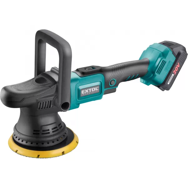 Aku leštička orbitální 20V/2,0 Ah SHARE20V 150mm BRUSHLESS Extol Industrial 8791844