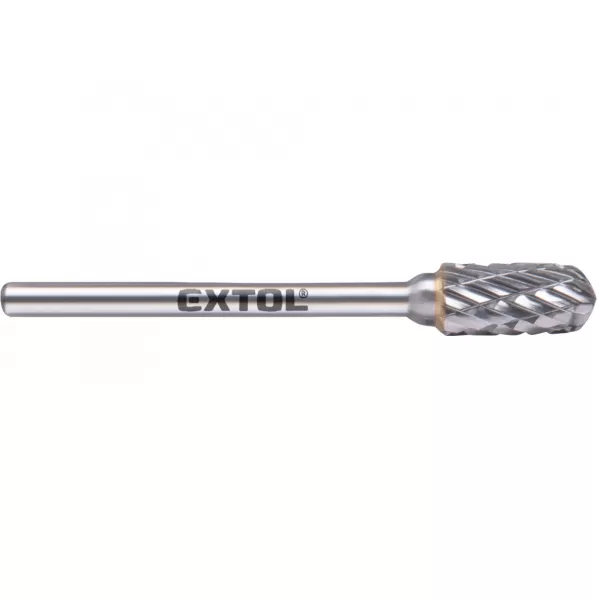 Fréza karbidová válcová s kulovým čelem, 6x13mm, stopka 3mm Extol Industrial 8703823