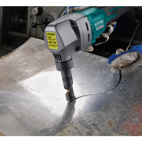 Aku nůžky na plech prostřihovačky 20V 1x2,0Ah SHARE20V BRUSHLESS EXTOL INDUSTRIAL 8791830