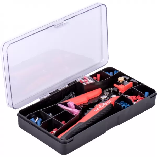 Kleště odizolovací/krimpovací a koncovky, sada 231ks EXTOL PREMIUM 8831126