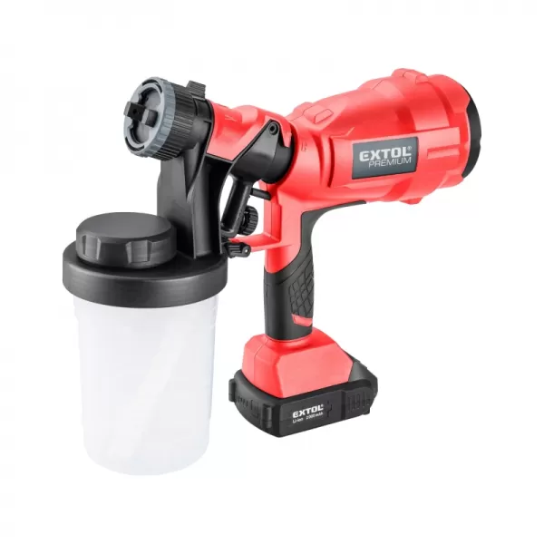 Aku stříkací pistole HVLP 20V Extol Premium 8891862