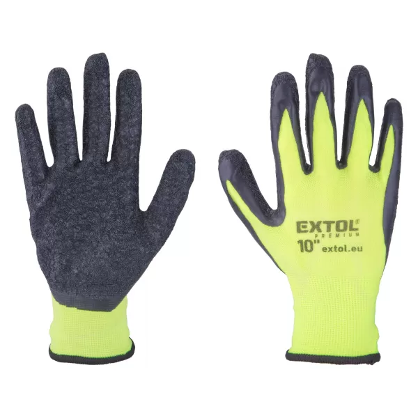 Rukavice nylonové, bezešvé, polomáčené v latexu, velikost 10' Extol Premium 8856646