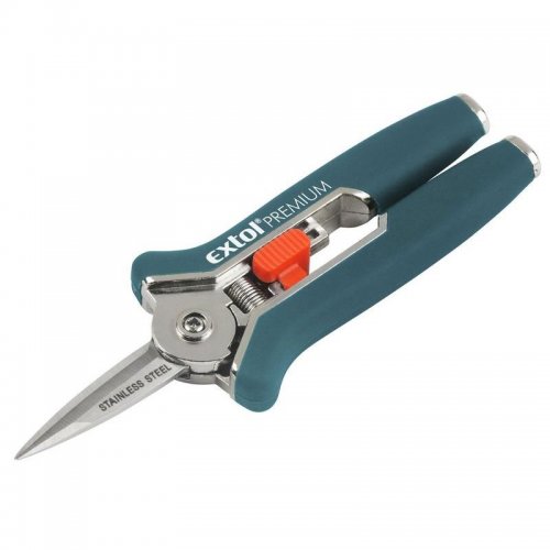 Nůžky mini zahradnické přímé 153mm stříhání do průměru 6mm EXTOL PREMIUM 8872115