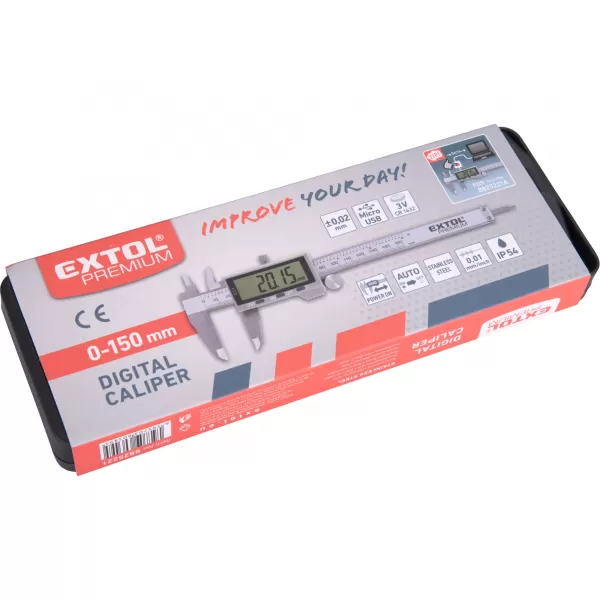 Měřítko posuvné digitální 0 - 150 mm EXTOL PREMIUM 8825221