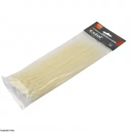 Stahovací pásky bílé 500x4,8mm 100ks EXTOL PREMIUM 8856118