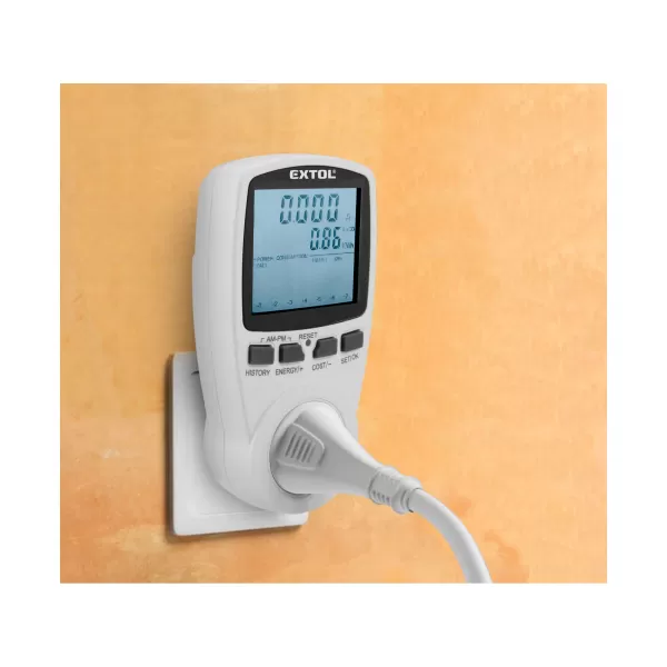 Měřič spotřeby el. energie - wattmetr EXTOL PREMIUM 8831260