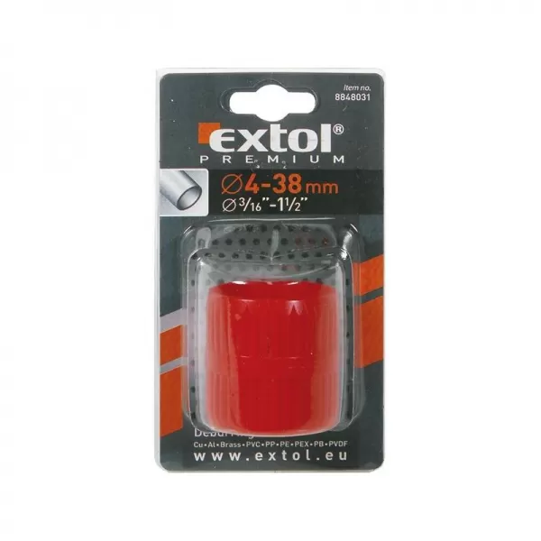 Odhrotovač trubek vnitřní i vnější plastový průměr 4-38mm EXTOL PREMIUM 8848031
