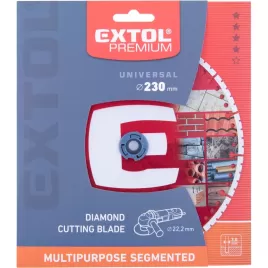 Kotouč řezný diamantový MULTI univerzální, 230x22,2x3mm EXTOL PREMIUM 8803004