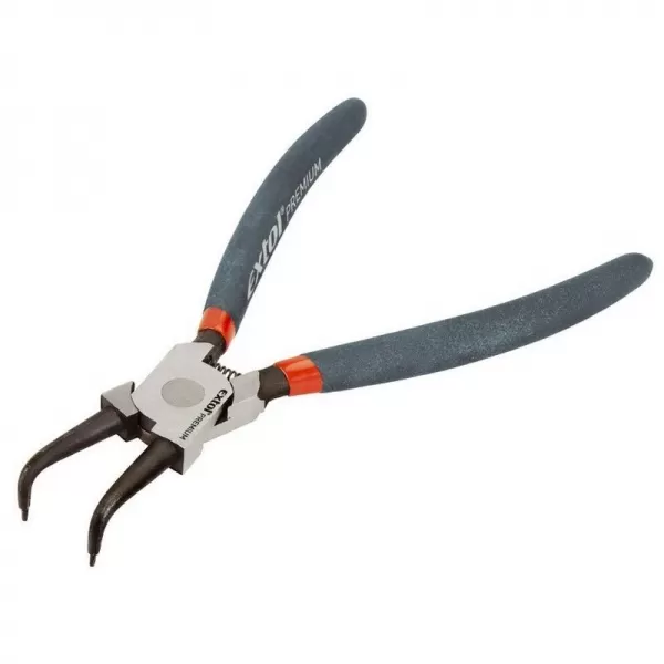 Kleště seeger zahnuté vnitřní 175mm CrV EXTOL PREMIUM 8813512