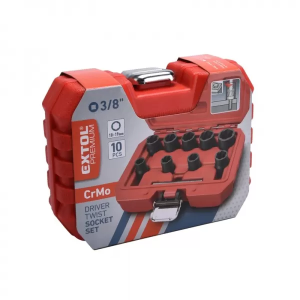 Hlavice nástrčné sada 10 ks Extol Premium 8818141