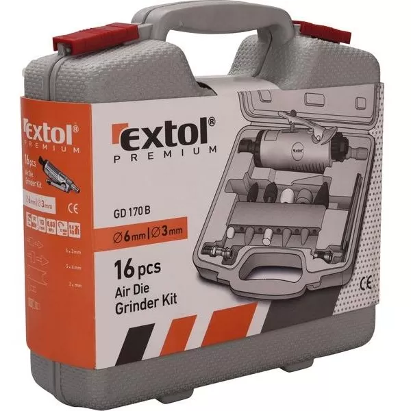 Přímá bruska s brusnými nástavci EXTOL PREMIUM GD 170 B 8865002
