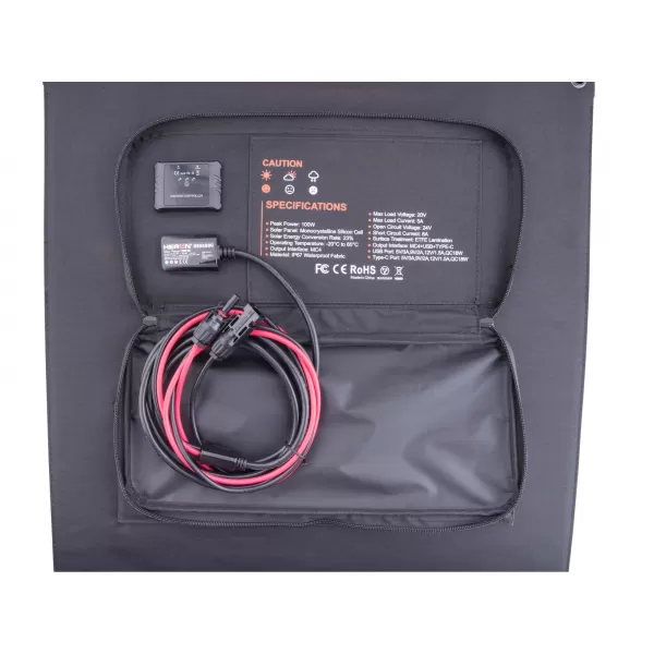 Panel solární nabíjecí, skládací, MC4, USB, 100W Heron 8896880