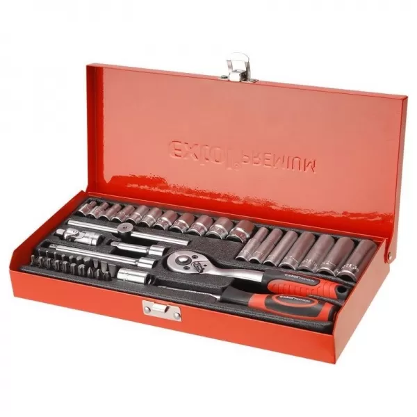 Hlavice nástrčné sada 45ks 1/4" CrV EXTOL PREMIUM 8818360