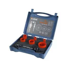 Vrtáky korunkové instalatérské sada 9ks HSS/ Bi-metal EXTOL PREMIUM 8801602