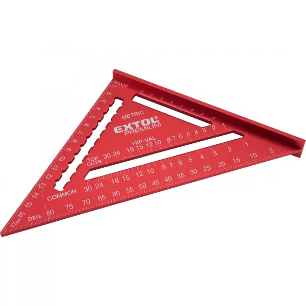 Úhelník tesařský/truhlářský víceúčelový, 180mm, kov Extol Premium 8825100