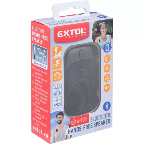 Reproduktor/hands-free, bluetooth, USB nabíjení Extol Premium 8891513