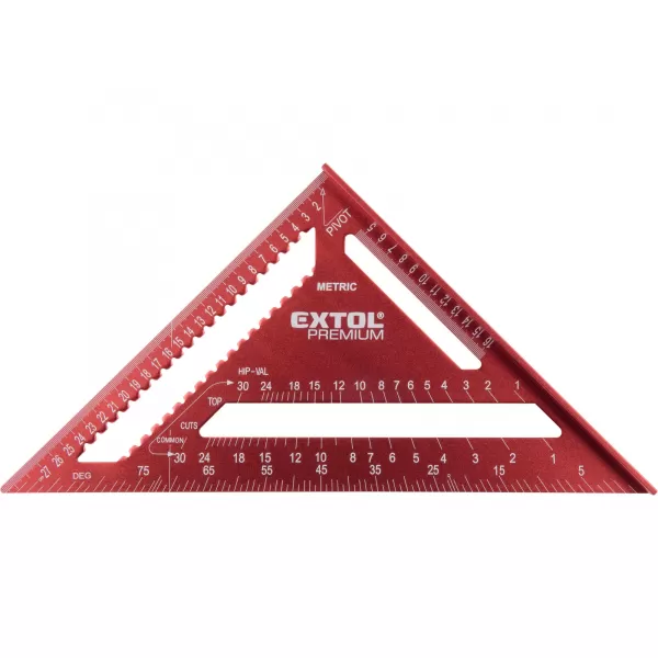 Úhelník tesařský/truhlářský víceúčelový, 300mm, kov Extol Premium 8825101