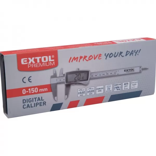 Měřítko posuvné digitální plastové, 0-150mm EXTOL CRAFT 925200