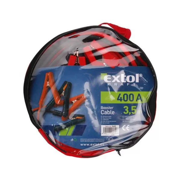 Startovací kabely 400A délka 3,5m CE EXTOL CRAFT 9609