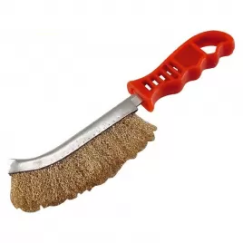 Kartáč ocelový pomosazený 240mm plastová rukojeť EXTOL CRAFT 960016