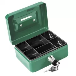 Schránka na peníze s pořadačem a otvorem pro mince 125x95x60mm 2 klíče EXTOL CRAFT 99008