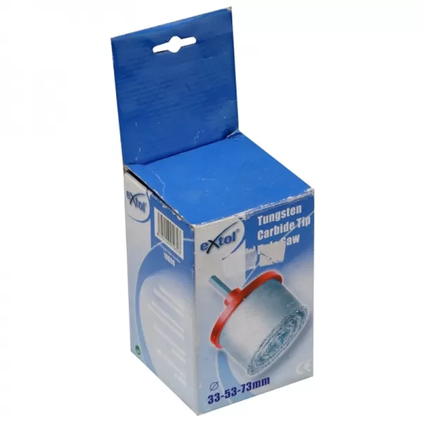 Vrtáky vykružovací s karbidovým ostřím sada 3ks 33-53-73mm EXTOL PREMIUM 19600