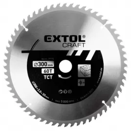 Kotouč pilový s SK plátky 300x2,0x30mm 60T EXTOL CRAFT 19116