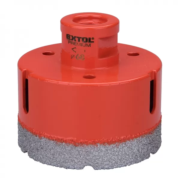 Vykružovací diamantová korunka 68mm pro úhlové brusky EXTOL PREMIUM 8801877
