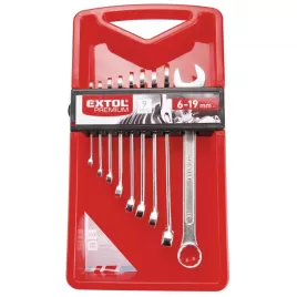 Klíče očkoploché sada 9 ks 6-19mm CrV EXTOL PREMIUM 6352