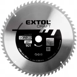 Kotouč pilový s SK plátky 350x2,2x30mm 60T EXTOL CRAFT 19119