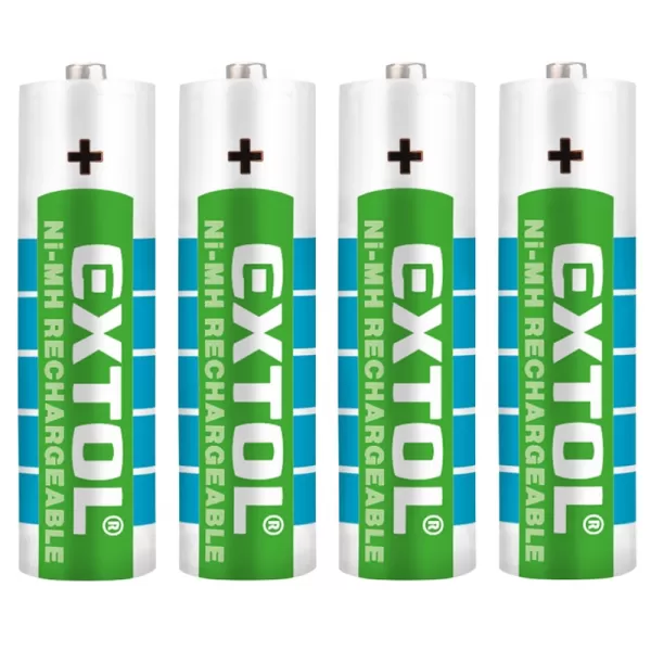 Nabíjecí baterie 4ks AA (HR6) 1,2V 2400mAh NiMh EXTOL ENERGY 42061