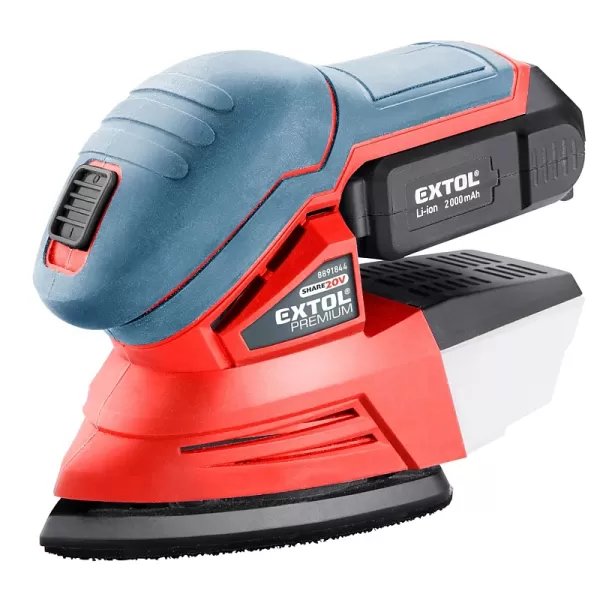 Aku vibrační bruska delta 20V 2,0Ah Extol Premium 8891844