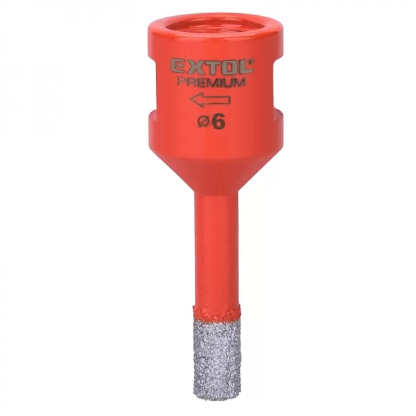 Vykružovací diamantová korunka 6mm pro úhlové brusky EXTOL PREMIUM 8801859