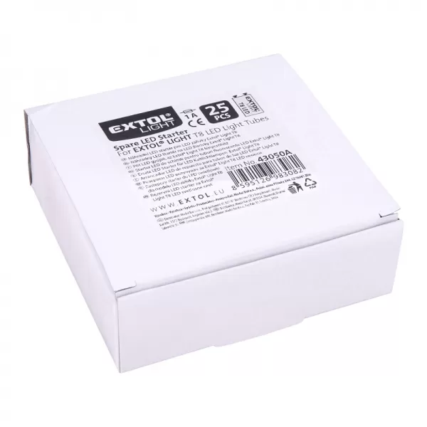 Startér pro LED zářivky 25ks EXTOL LIGHT 43050A