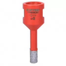Vykružovací diamantová korunka 8mm pro úhlové brusky EXTOL PREMIUM 8801860
